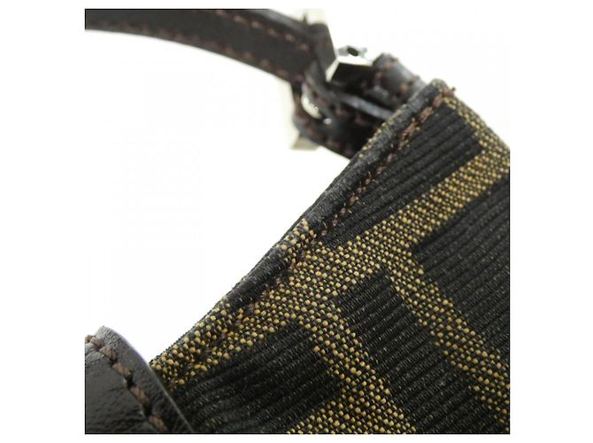 Fendi 26673 Handtasche aus Canvas mit Silberhardware - Ansicht 7