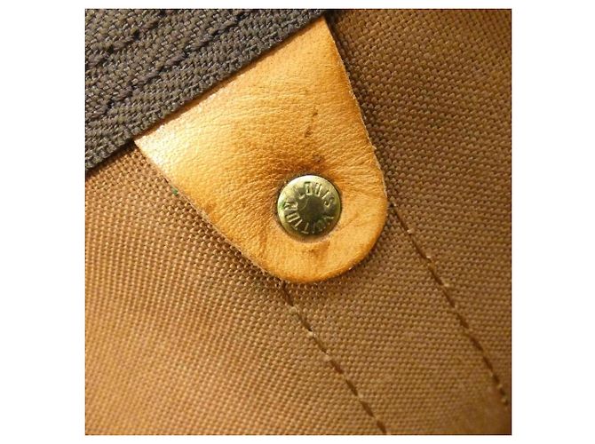 Bolso Boston Louis Vuitton Monogram Keepall 50cm Castaño - vista 10