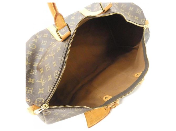Borsa Boston Louis Vuitton Monogram Keepall 50cm Marrone - vista 9