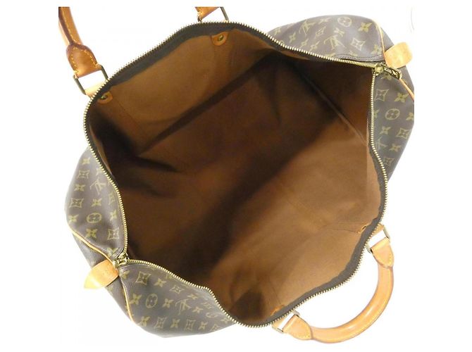 Borsa Boston Louis Vuitton Monogram Keepall 60cm Marrone - vista 9