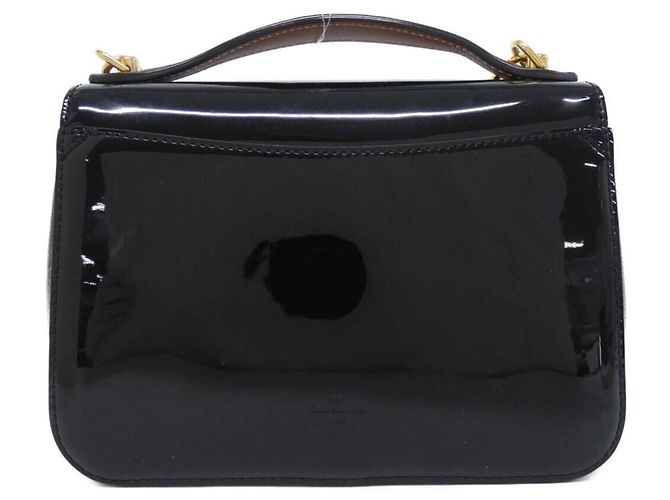 Borsa a tracolla Louis Vuitton Monogram Vernis Miroir Cherrywood BB Nero - vista 2