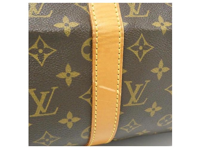 Borsa Boston Louis Vuitton Monogram Keepall 50cm Marrone - vista 4