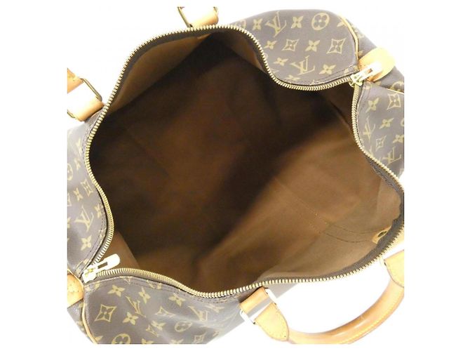Borsa Boston Louis Vuitton Monogram Keepall 50cm Marrone - vista 9