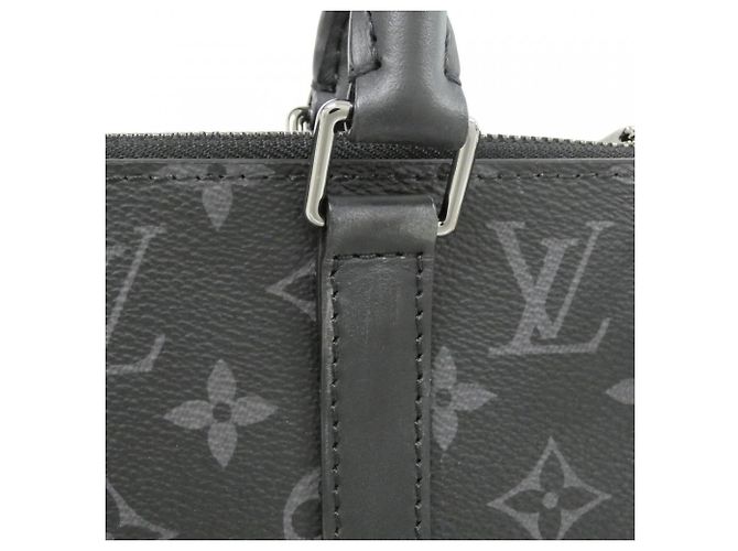 Louis Vuitton Monogram Eclipse Sac Plat Cross Handtasche Schwarz - Ansicht 4