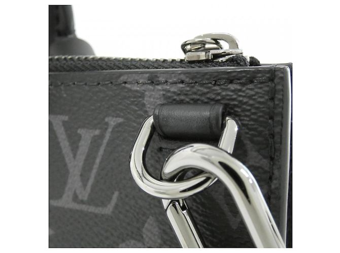 Louis Vuitton Monogram Eclipse Sac Plat Cross Handtasche Schwarz - Ansicht 7