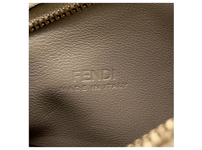Fendi Chain Shoulder Pouch Flip Nano Leder Schultertasche Gelb Kamel - Ansicht 12