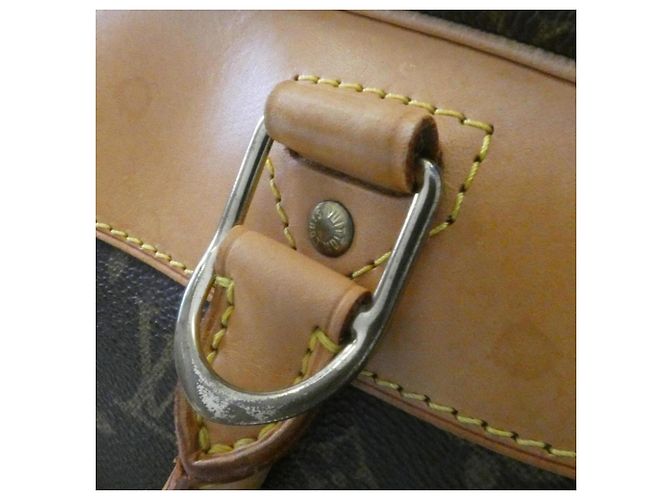 Borsa Boston Louis Vuitton Monogram Alizé 24R Marrone - vista 5