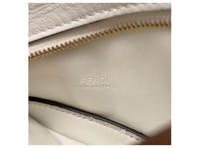 Pochete de ombro com corrente Fendi Marrom Cru - vista 12