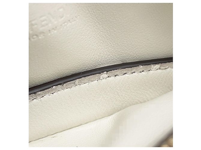 Pochete de ombro com corrente Fendi Marrom Cru - vista 9