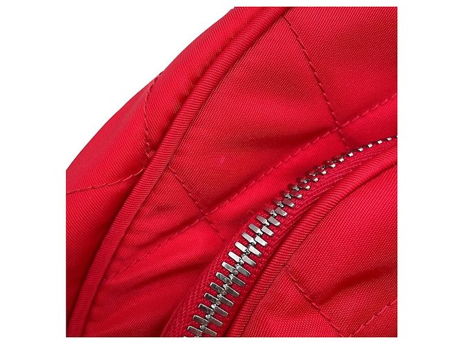 Rucksack Prada Tessuto Impunto Quilted Triangle Rot - Ansicht 8