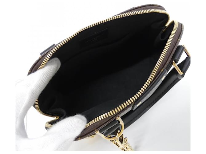 Borsa Louis Vuitton Monogram Alma Trunk BB Marrone - vista 7