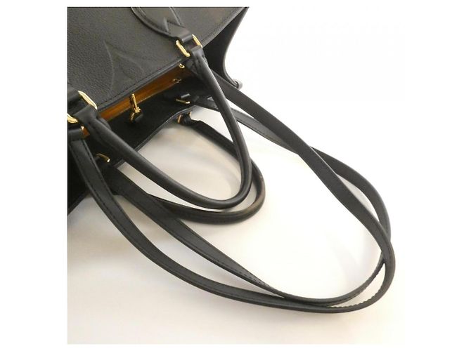 Borsa Louis Vuitton Monogram Empreinte OnTheGo MM Nero - vista 4