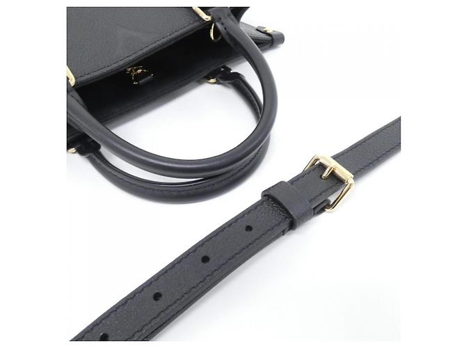 Borsa Louis Vuitton Monogram Empreinte OnTheGo PM Nero - vista 4