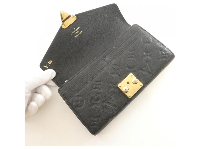 Louis Vuitton Monogram Empreinte Long Wallet Schwarz - Ansicht 5