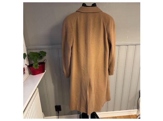 Yves Saint Laurent Camel Wool Overcoat - view 2