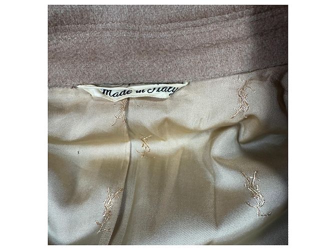 Yves Saint Laurent Camel Wool Overcoat - view 3