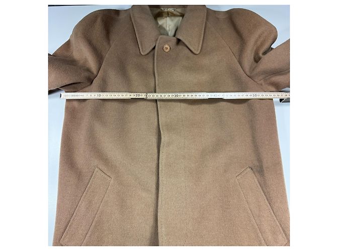 Yves Saint Laurent Camel Wool Overcoat - view 7