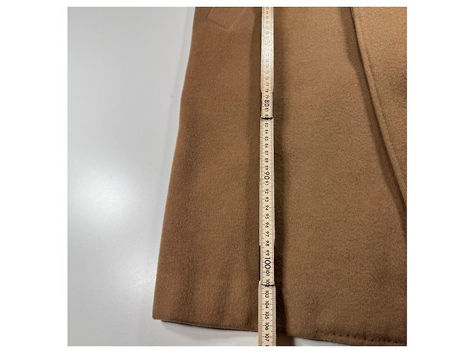 Yves Saint Laurent Camel Wool Overcoat - view 8