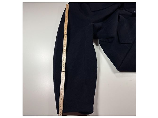 Abrigo largo de lana Max Mara azul oscuro Azul marino - vista 7