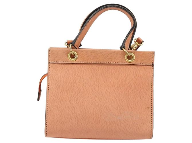 Céline Bolsa Celine de couro Laranja - vista 2