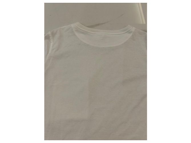 T-shirt Hermès em algodão branco com bolso bordado - vista 6