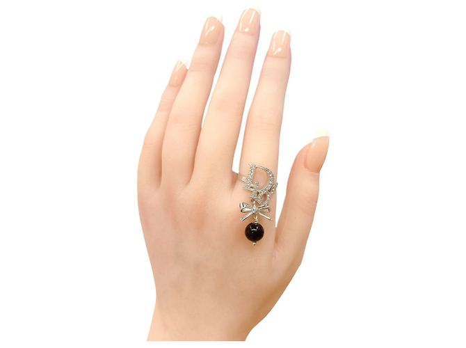 Christian Dior Ring mit Silberfarbenem Edelstahlband - Ansicht 4