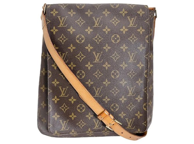 Borsa a tracolla Musette Louis Vuitton Marrone - view 2