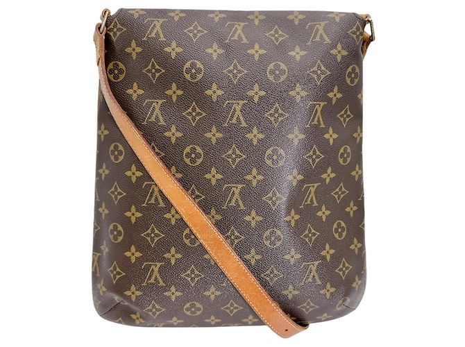 Borsa a tracolla Musette Louis Vuitton Marrone - view 3