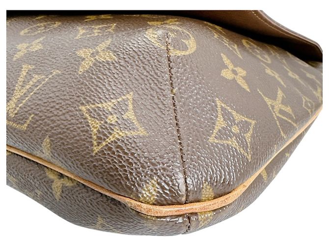 Borsa a tracolla Musette Louis Vuitton Marrone - view 7