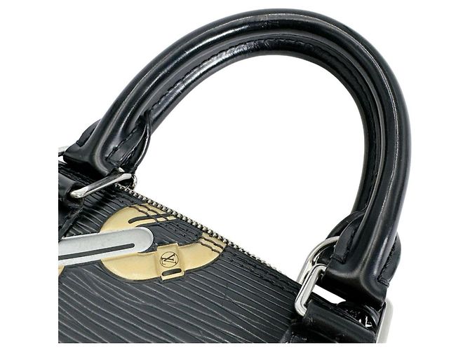 Borsa a Spalla Louis Vuitton Alma BB Nero - vista 11