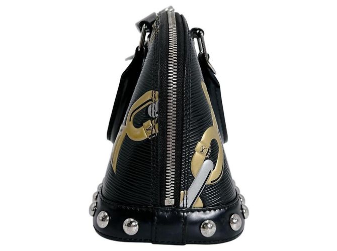 Borsa a Spalla Louis Vuitton Alma BB Nero - vista 3