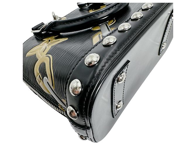 Borsa a Spalla Louis Vuitton Alma BB Nero - vista 6