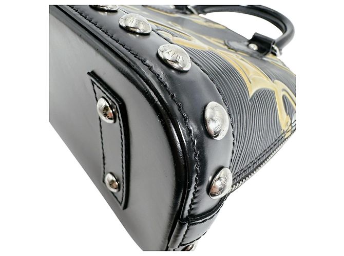 Borsa a Spalla Louis Vuitton Alma BB Nero - vista 7