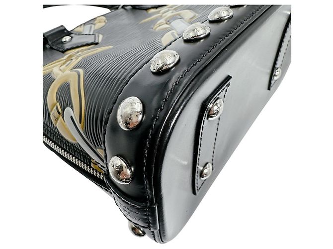 Borsa a Spalla Louis Vuitton Alma BB Nero - vista 8