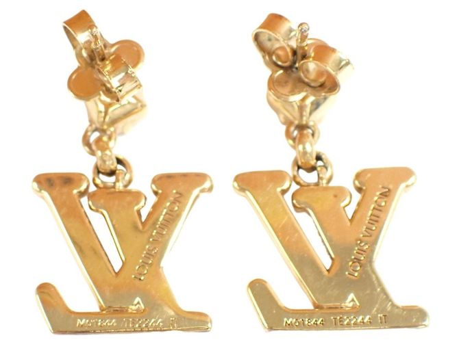 Orecchini a lobo placcati oro Louis Vuitton D'oro - vista 2