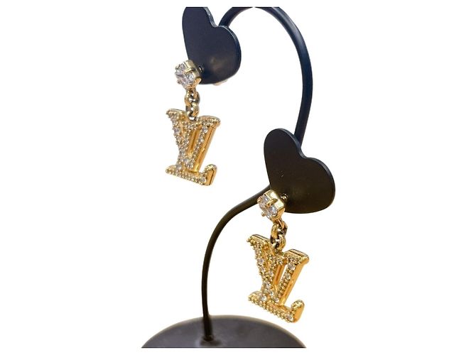 Orecchini a lobo placcati oro Louis Vuitton D'oro - vista 4