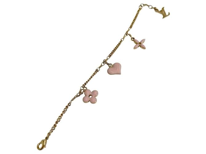 Bracciale Charm Monogram Louis Vuitton Rosa D'oro - vista 2