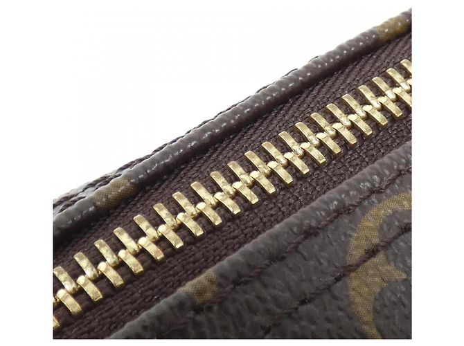 Borsa a Spalla Louis Vuitton Monogram Montorgueil PM M95565 Marrone - vista 7