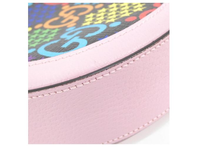 Gucci 603938 HPUAN Borsa a Spalla Nero Rosa Multicolore - vista 2
