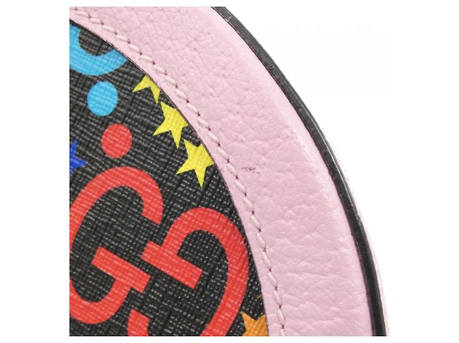 Gucci 603938 HPUAN Borsa a Spalla Nero Rosa Multicolore - vista 3