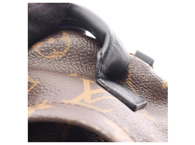 Mini zaino/borsa Louis Vuitton Palm Springs Marrone Nero Monogramma - vista 6