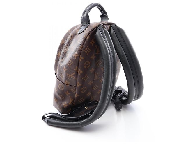 Zaino/Borsa Louis Vuitton Palm Springs PM Monogram Marrone Nero Monogramma - vista 2
