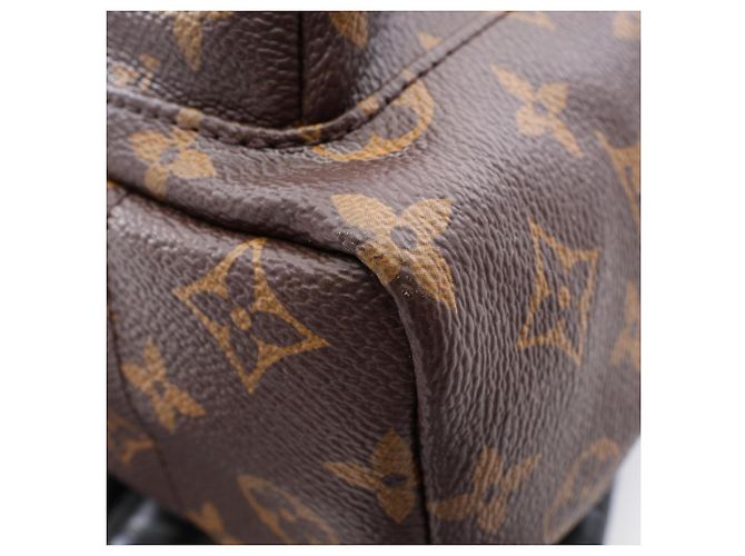 Zaino/Borsa Louis Vuitton Palm Springs PM Monogram Marrone Nero Monogramma - vista 6