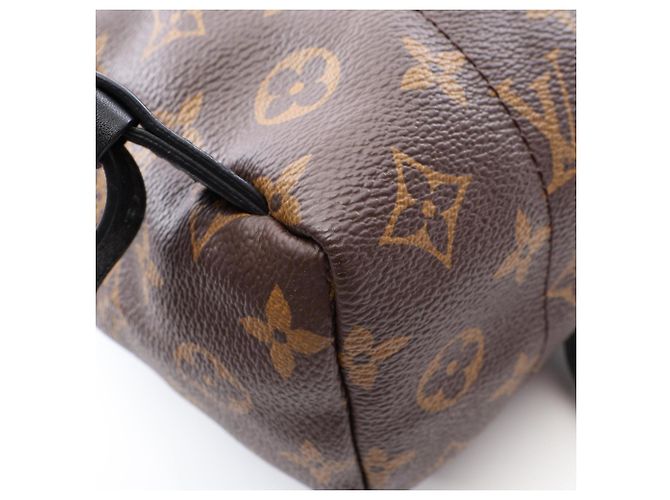 Zaino/Borsa Louis Vuitton Palm Springs PM Monogram Marrone Nero Monogramma - vista 7
