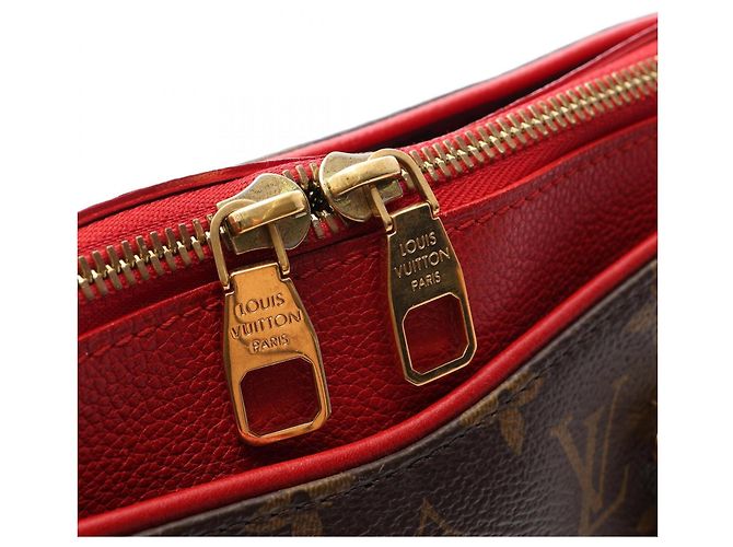 Borsa 2-Way Louis Vuitton Pallas Marrone Rosso Monogramma - vista 11