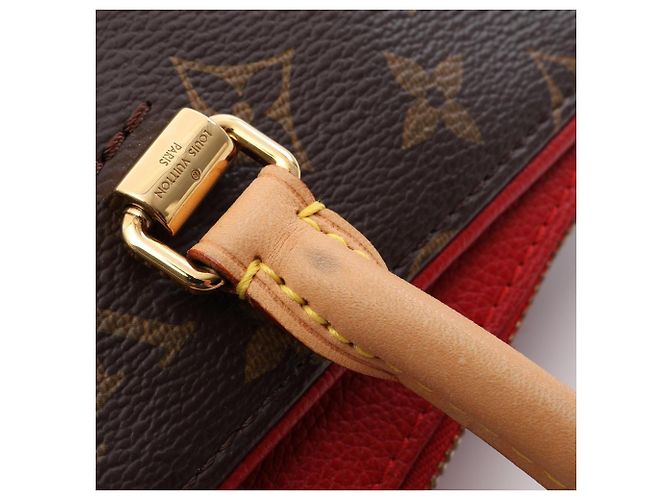 Borsa 2-Way Louis Vuitton Pallas Marrone Rosso Monogramma - vista 8
