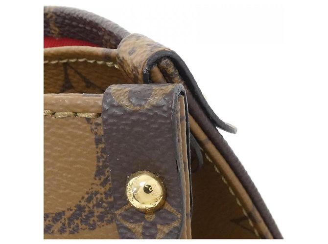 Borsa Louis Vuitton Monogram Giant OnTheGo MM Marrone - vista 5