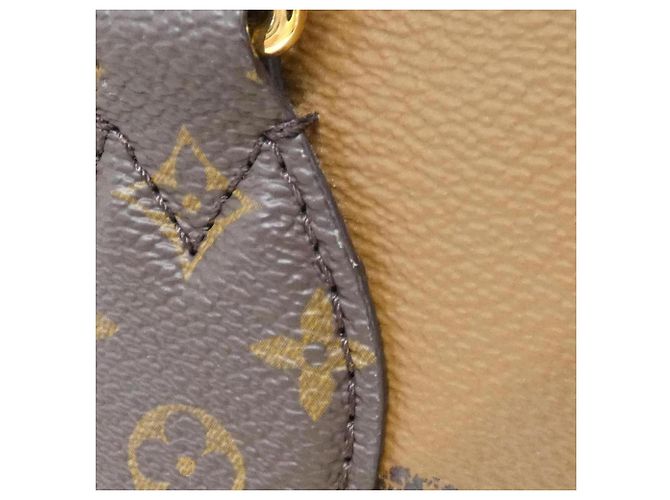 Borsa Louis Vuitton Monogram Giant OnTheGo MM Marrone - vista 6
