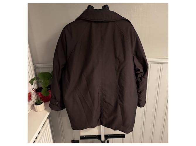 Max Mara Abrigo Cruzado Acolchado Marrón oscuro - vista 2