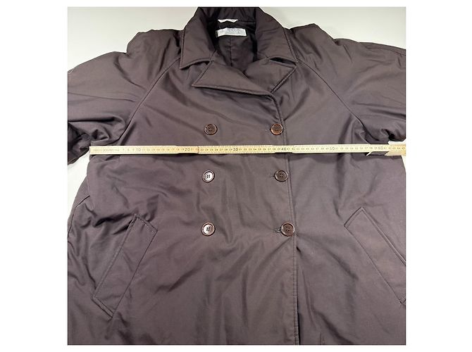 Max Mara Abrigo Cruzado Acolchado Marrón oscuro - vista 7